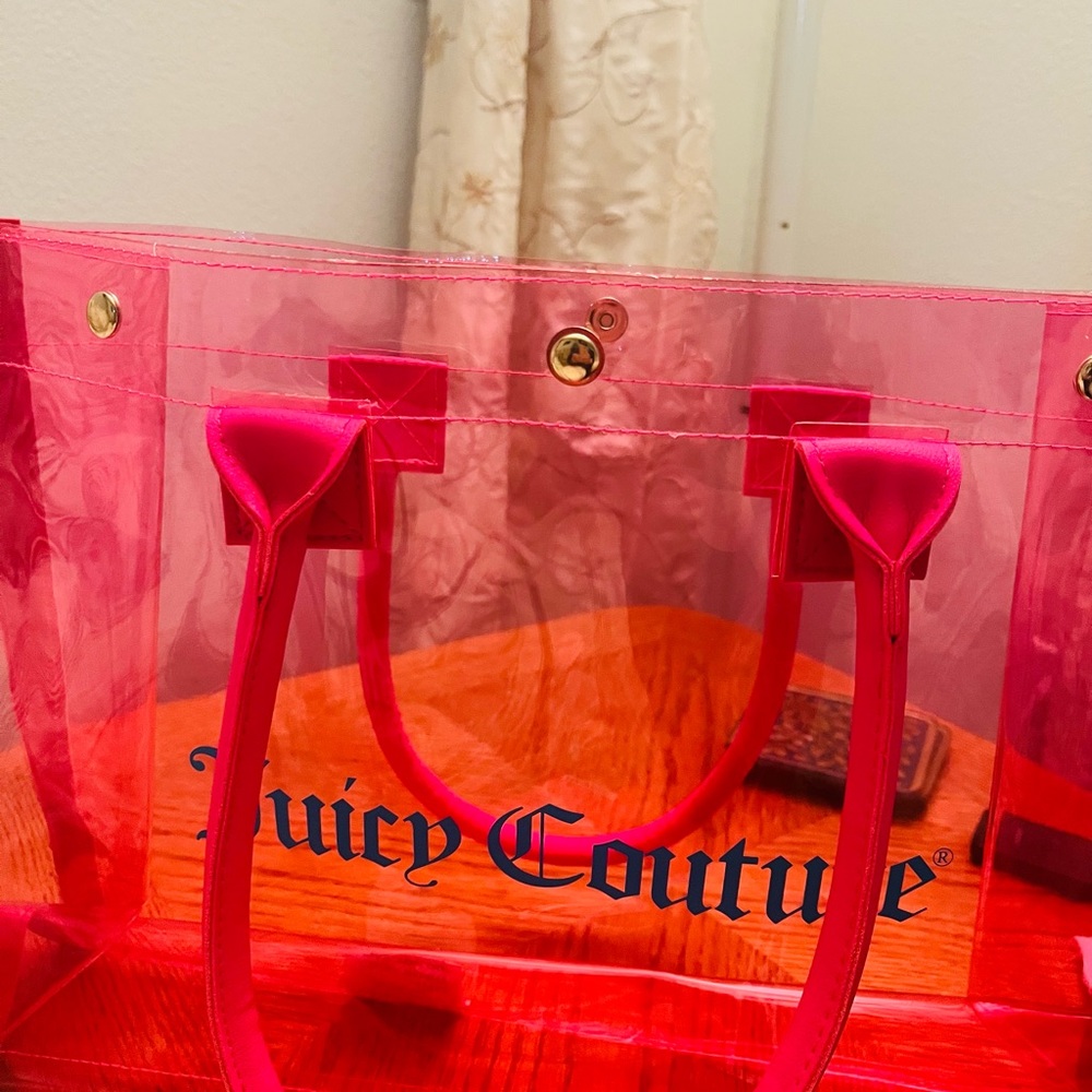 Juicy couture bag clear tote/ beach bag - Picture 2 of 5
